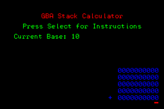 GBA Stack Calculator