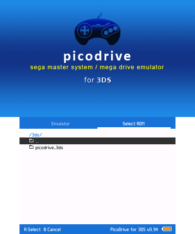 PicoDrive 3DS - GameBrew