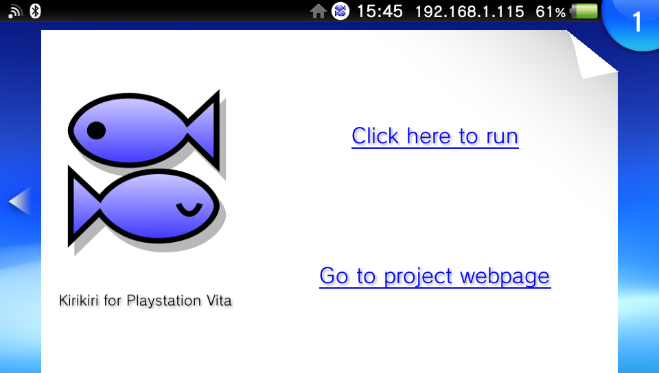 Kirikiri for Playstation Vita Vita Homebrew Games (Game engine