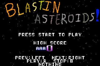Blastin Asteroids