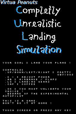 Completely Unrealistic Landing Simulation