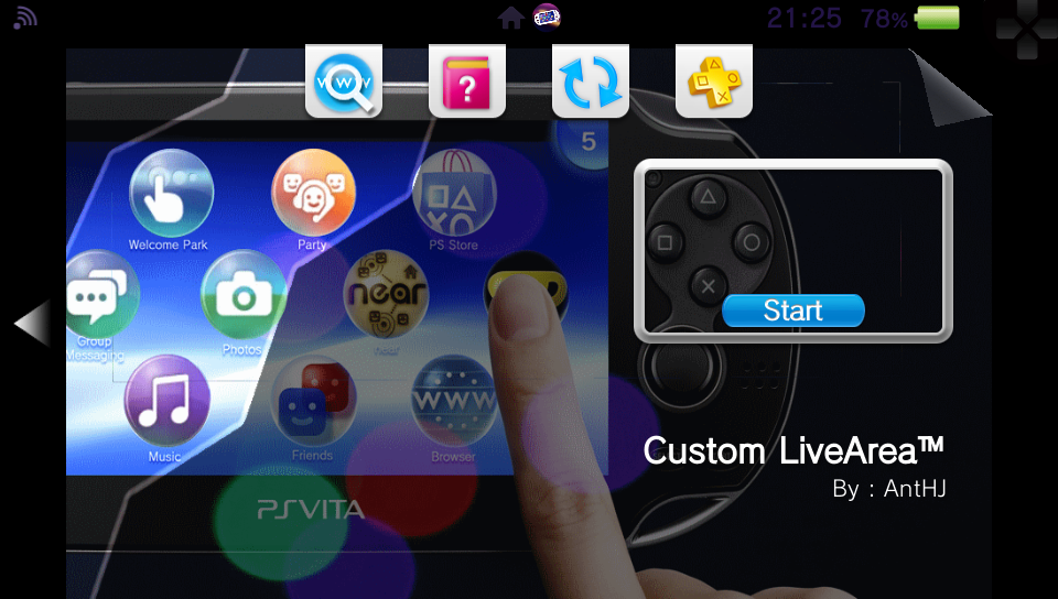 Custom LiveArea Vita Vita Homebrew Apps (Utilities) GameBrew