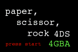 Paper Scissor Rocks 4 GBA