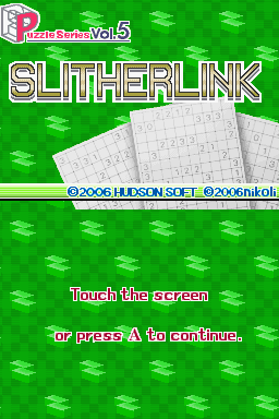 Puzzle Series Vol. 5: Slither Link