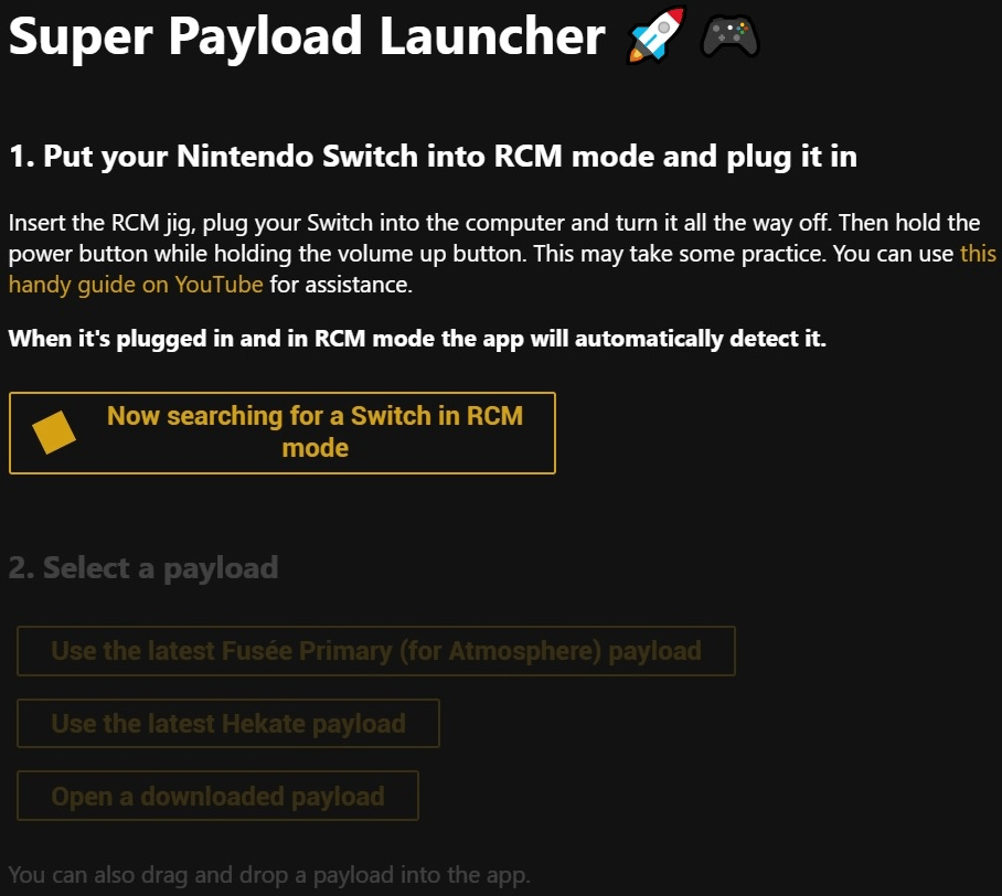 Super Payload Launcher Switch - Switch Homebrew PC Tools (PC Utilities ...