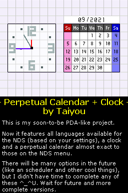 Perpetual Calendar + Clock