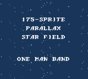 175-sprite Parallax Starfield