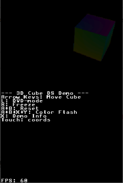 3D Cube DS demo