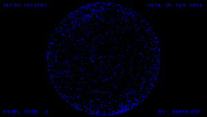 Depth Colored 3D Dotball
