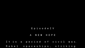 ASCII Star Wars