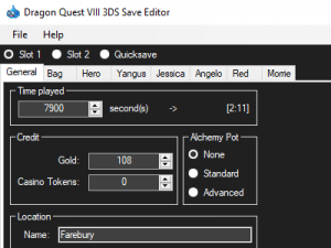 3DS Dragon Quest VIII Save Editor