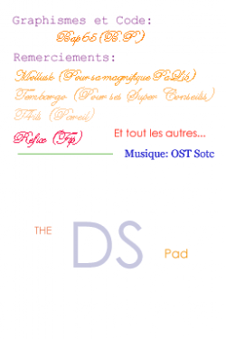 Feel!Learn!Hit! The DS pad.