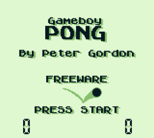 Gameboy Pong