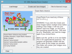GBA VC Banner and Icon Generator