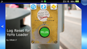 Log Reset For YoYo Loader Vita