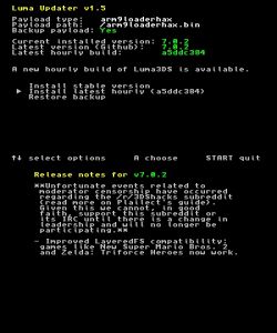 Luma3DS Updater