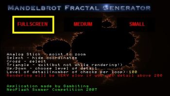 Mandelbrot Fractal Generator