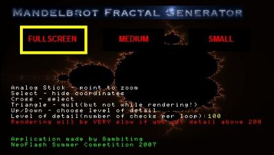 Mandelbrot Fractal Generator