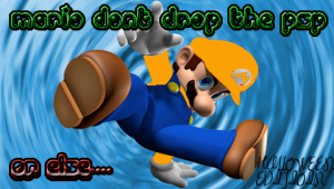 Mario Don't Drop the PSP