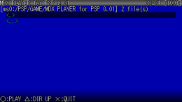MDX PLAYER for PSP