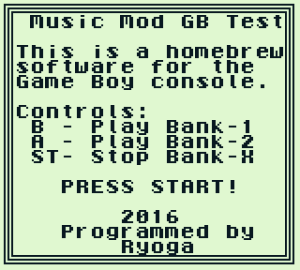 Music Mod GameBoy Test