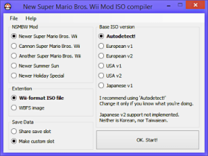 New Super Mario Bros. Wii Mod Compiler