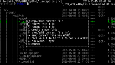 PSP Filer MOD [TOcean]