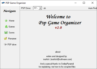 PSP Game Organizer
