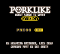 Porklike GB binji #Game