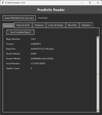Prodinfo Reader