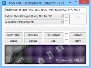 PSN PKG Decryptor &amp; Extractor