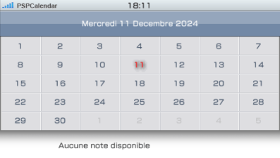 PSPCalendar