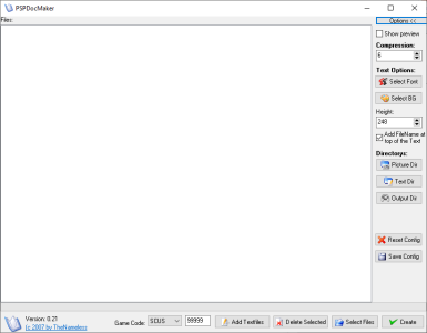 PSP DocMaker GUI