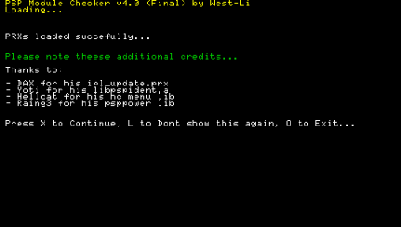 PSP Module Checker