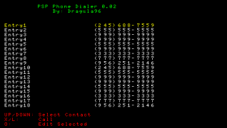PSP Phone Dialer