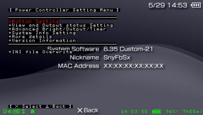 PSP Power Controller (pwrCtrl)