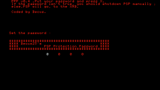 PSP Protection Password