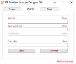 PSP SaveData Encrypter\Decrypter GUI
