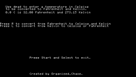 PSP Temperature Converter