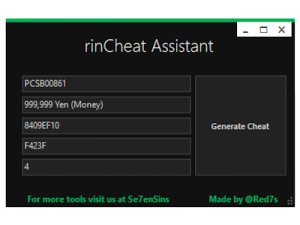 rinCheat Assistant