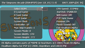 The Simpsons Arcade PSP