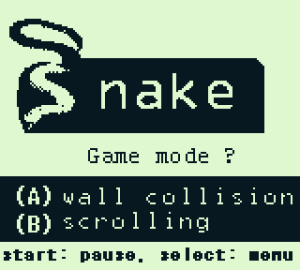 Snake-GBDK-