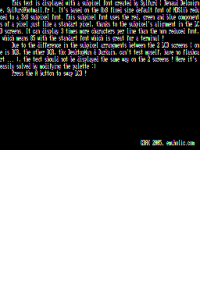 SubPixel Font Renaud Delcoigne