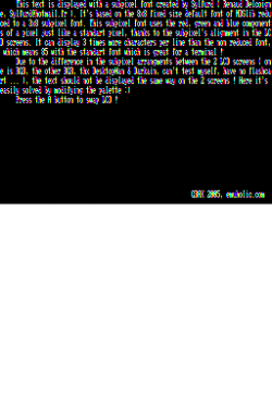 SubPixel Font