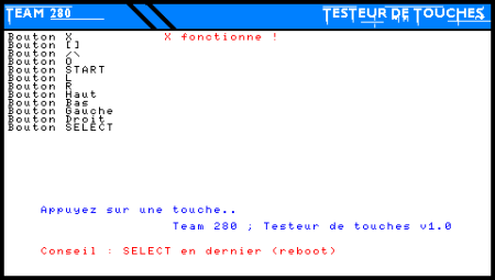 Bouton Testeur