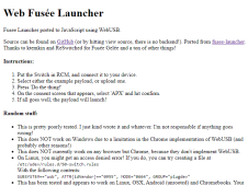 Web Fusee Launcher