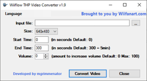 WiiFlow THP Video Converter