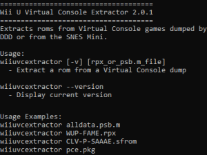 Wii U VC Extractor