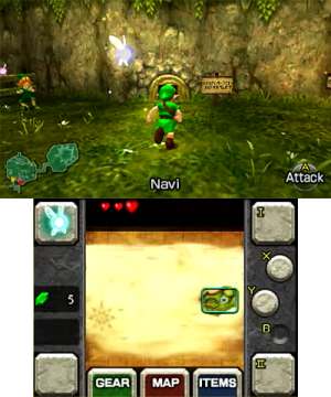 Zelda Ocarina of Time 3D - No Navi Text